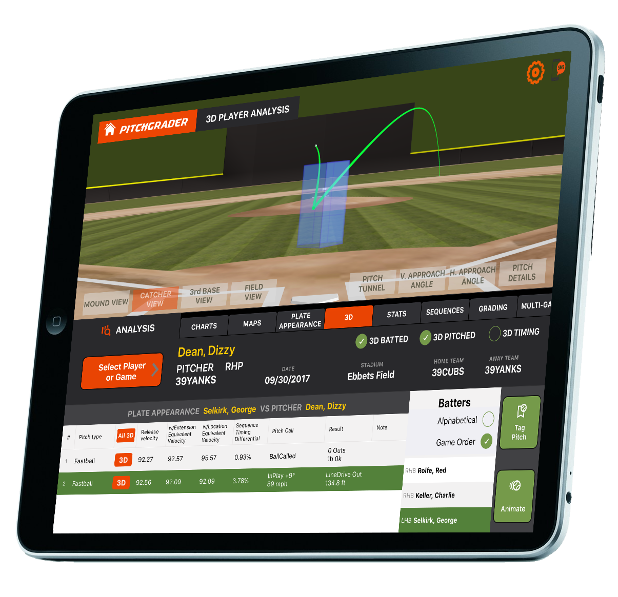 PitchGrader iPad App